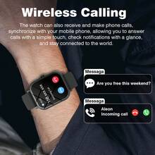 Smartwatch, llamadas/marcación inalámbrica, múltiples modos deportivos, recordatorio y rechazo de llamadas, notificación de mensajes, adecuado para hombres y mujeres, compatible con iOS/Android - Multicolor - Ver 3