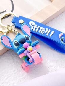 卡通史迪奇钥匙扣毛绒玩偶柔软PVC汽车包挂件小礼物可爱史迪奇 - 史迪奇 - 查看 1