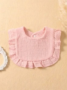 4pcs Candy Color Cotton Gauze Baby Bibs Set, Suitable For Daily Use In All Seasons - Multicolor - View 9