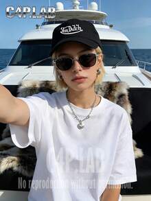 1 Hat, A Baseball Washable Cap With The Vondutch Logo, Featuring A Classic Casual Stylish Retro Soft Sweatband, Adjustable Size, Lightweight Multifunctional Baseball Cap, With Sun Protection And UPF 50 UV Protection, Suitable For Outdoor Sports. - A - Xem 1