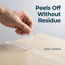 2-Sided Nano Tape, 1 Roll Transparent Waterproof Reusable Strong Adhesive Tape, Multi-Purpose Sticky Tape For Home & Office - Width 2cm, Length 200cm - View 3