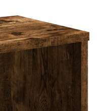 vidaXL Libreria, scaffale, divisorio per soggiorno o ufficio, mensola autoportante, mensola da ufficio con contenitore, scaffale per documenti, mensola a cubi, composito di legno di rovere affumicato - Rovere affumicato - Visualizzare 7