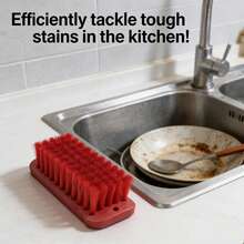 Cepillo de limpieza 100% hecho a mano, de uso pesado | Base resistente y cerdas duraderas - Propósito general - Ver 3