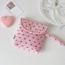 Pochette à lèvres de haute qualité et mignonne avec imprimé nœud, grande capacité. Convient pour les courses quotidiennes, les voyages, les sports. Petit sac pratique à tenir en main pour les femmes. Portefeuille mini, portefeuille, petit portefeuille mignon, portefeuille à pièces de monnaie, accessoire de voyage essentiel pour l'été - Multicolore - Voir 9
