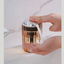 11.84 Oz Modern Plastic Foaming Hand Soap Dispenser, Bathroom & Kitchen Refillable Liquid Easy To Press Soap Dispenser For Essential Oil, Shampoo, Dish Soap - Glossy - View 10