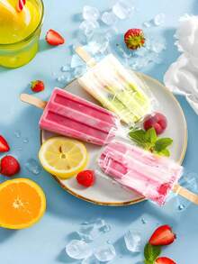 1/100/200个 OPP 透明防尘自粘塑料袋，手工透明冰袋，长款冰淇淋袋，适用于小饰品、烘焙、钥匙扣、吊坠、卡片、节日礼品包装、透明收纳袋、万圣节装饰 - 多色 - 查看 5