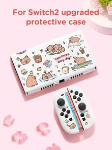 Cartoon Animal Print Protective Case, Compatible With Switch/Switch 2 Game Console Accessories, Fits New Switch 2 (2025)/Switch OLED/Switch NS/Switch Lite Game Consoles, Storage Bag, Card Slot Dock, Game Console Protective Case/Cover, Soft Skin-Friendly, Protect Your Beloved Device, Best Gift Compatible With Switch Players - Multicolor - View 17
