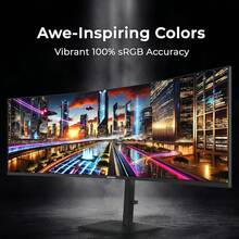 DECO 49 Curved Ultrawide Monitor DQHD 5120x1440, 120Hz, 65W USB-C, KVM, HDR - 查看 3