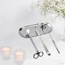 4-In-1 Black/Gold Candle Tool Set: Wick Trimmer, Wick Snuffer, Wick Dipper, Stainless Steel Candle Lid Tool Set, Candle Accessories Set, Durable Anti-Rust Design, Ideal Choice For Candle Enthusiasts. - Black - View 2