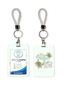 1 chiếc ví đựng thẻ hình rùa biển tươi tắn, có dây đeo chống thất lạc, thích hợp để đựng thẻ sinh viên, thẻ xe buýt, và sử dụng khi đi lại. - Nhiều màu - Xem 6