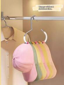 Giá treo mũ tròn, móc treo mũ, khăn quàng cổ, cà vạt chống trượt, dụng cụ sắp xếp đồ dùng gia đình đa chức năng, không gây hư hại. - Nhiều màu - Xem 11