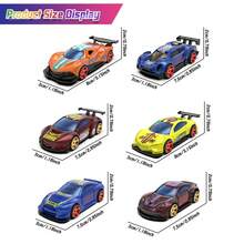 UINLE Baby 1-Piece Thermochromic Alloy Toy Car, 1:64 Mini Model Metal Sports Car, Automatically Changes Color With Temperature, Bright Colors, Small And Convenient, Desktop Decorative Display, Boys' Racing Car Collection, Piñata Filler, Class Treasure Chest Prize Box Toy Gift - Multicolor - View 9
