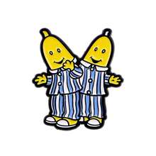 Unny Pajama 香蕉人珐琅别针 卡通水果兄弟胸针翻领别针徽章 背包服装配饰时尚珠宝礼品 - 黃色 - 查看 10