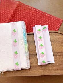 1 chiếc dây thun buộc sổ kế hoạch, dây thun đánh dấu trang, dây chun buộc sổ tay, dây co giãn dùng cho trường học, văn phòng, du lịch, nhật ký, sổ kế hoạch, đồ dùng đọc sách. - thông thường - Xem 3