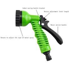Bộ vòi tưới vườn FANPING có thể điều chỉnh kích thước, an toàn cho sức khỏe, chất liệu nhựa, ống dẫn nước áp suất cao có thể thu gọn, vòi phun đa năng, súng phun nước đa chức năng, dùng để rửa vườn và rửa xe, màu xanh lá cây. - A - Xem 4