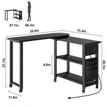 Office Desk - Black - View 2