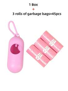 45pcs/3 Rolls Disposable Diaper Bags + 1pc Storage Box, Convenient For Outdoor Baby Stroller, Car, Living Room, Bathroom, Nursery Cleaning, - Multicolor - View 14