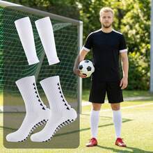 1 Set Sports Equipment Set (Adhesive Soccer Leg Warmers + Sock Covers), High-Quality Knit, Effectively Wraps The Legs - Multicolor - View 2