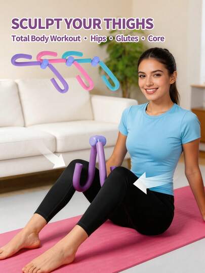 1pc Thigh Trainer, Pelvic Floor Muscle Trainer, Pelvic Floor Exercise Devices, Thigh Trainer For Women, Inner Thigh Exercise Workout Equipment For Home Gym, Pelvic Floor Strengthening Women, Thigh Toner Kegel Exercise Products For Women, Equipment Thigh Trainer For Male, Buttock Beautifier: For Leg And Buttock Exercises, Thigh Master, Upgraded Pelvic Floor Strengthening Exercise Devices For Home, Home Fitness Equipment For Hip/Leg/Butt