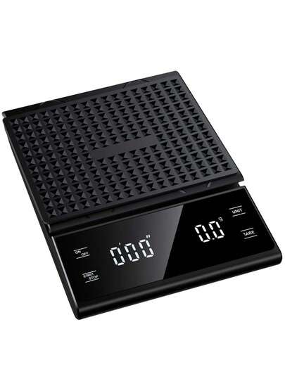 1pc Digital Coffee Scale With Timer, Kitchen Food Scale With 3 Units, Tare Function, Auto-Off, Measuring In G/Oz/Ml, 3/5kg Mini Coffee Scale For Home, Cafe, Baking And Cooking