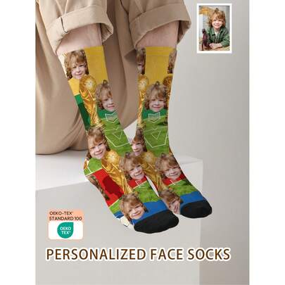 1 Pair Custom Face Socks, Custom Photo Sock, Custom Printed Socks, Personalized Funny Face Socks, Custom Picture Socks, Put Any Face On The Socks, Anniversary Gift, Valentine Gift, Birthday Gift, Wedding Gift, Mother's Day Gift, Father's Day Gift, Best Friend Gift, Gift For Mom/Dad, Gift For Girlfriend/Boyfriend, Gift For Her/Him Doggy