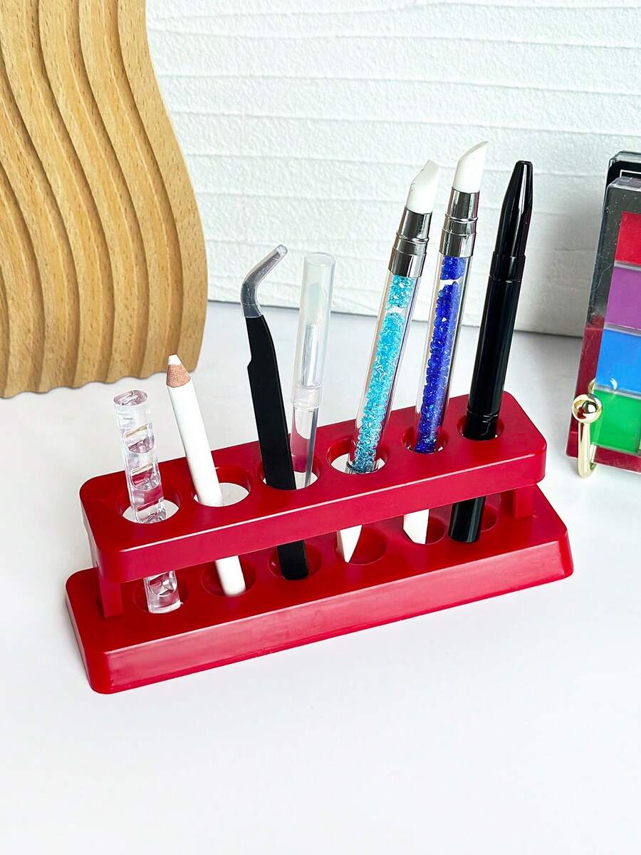 Giá đựng cọ vẽ móng bằng nhựa nhẹ, dụng cụ sắp xếp đồ dùng cho tiệm nail và studio. - Nhiều màu - Xem 1