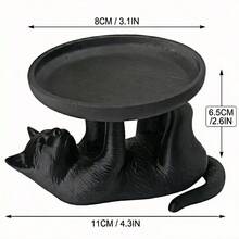 可爱猫咪造型首饰盒收纳托盘，适合居家收纳首饰、手表、护肤品，生日礼物，节日装饰，时尚便携首饰盒 - 彩色 - 查看 7