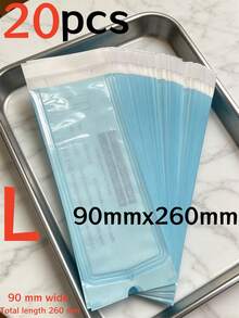 200/100/50个装耐高温美甲工具消毒袋,多种尺寸自封式消毒袋,一次性消毒储存袋,适用于美甲工具、修脚工具、纹身工具、牙科工具、美甲用品、美甲艺术工具。高温消毒后提供长期无菌保护,防止交叉感染。美甲沙龙、纹身工作室、牙科诊所及日常使用必备的消毒耗材。 - 藍白色 - 查看 19