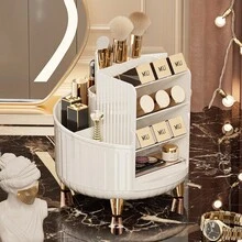 旋转化妆刷架，倾斜式桌面化妆品收纳盒，办公文具收纳盒 - 彩色 - 查看 10