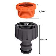 Esguicho Para Engate Rápido Com Jato Regulável + Torneira 1/2" + Engate Rápido 3/4" e 5/8" + Bico Torneira Engate Rápido - A - Visão 5