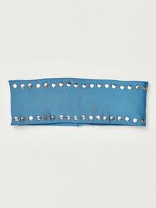 1pc Fashion Punk Headband, Gothic Style Hair Accessory For Women, Soft Non-Slip Elastic Hollow Out Design, Suitable For Beach, Holiday, Yoga, Daily Wear Fashion Hair Bands Summer Outfits,Festival,Party - Multicolor - View 6