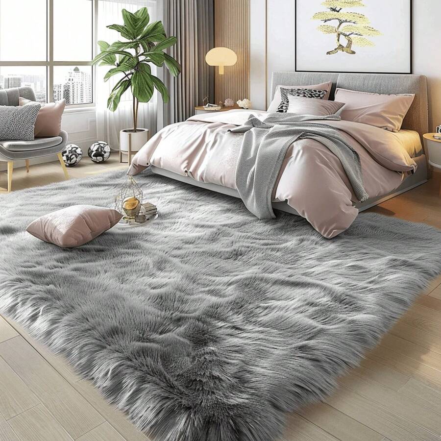 1 tấm thảm lông xù màu trắng, thảm lông xù màu đỏ, thảm lông xù màu đen, thảm lông xù màu kaki, thảm lông xù màu hồng, thảm lông giả màu trắng - Thảm lông giả mềm mại, bông xốp - Thảm hình chữ nhật lớn, bền, có thể giặt được, thích hợp cho phòng khách và phòng ngủ, thảm trang trí, trang trí phòng ngủ, thảm nhỏ, thảm trải sàn, trang trí nhà cửa, thảm phòng khách, thảm nhỏ phòng khách, thảm phòng ngủ, trang trí nhà cửa phòng khách, thảm ngoài trời, thảm có thể giặt được