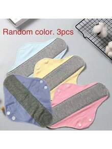 3pcs - Large & Small Reusable Washable Waterproof Pads, Sanitary Napkins, Incontinence Pads, Elderly Underwear Liners - Multicolor - View 11