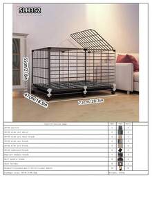 Jaula grande encriptada para conejos de uso doméstico, con caja de arena y limpieza automática de excrementos, adecuada para conejos, cobayas y otras mascotas - Multicolor - Ver 16