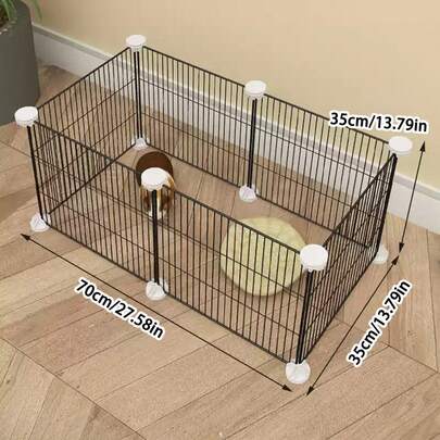 宠物猫咪围栏，高密度网格互锁魔术贴笼子，兔子松鼠小型动物幼犬围栏，防逃脱