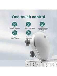 Masajeador de cuero cabelludo portátil de silicona USB, con 4 garras de masaje desmontables, 3 modos ajustables, herramienta de masaje corporal de relajación profunda, cepillo de masaje para rascar el cuero cabelludo, masajeador para gatos/perros - Multicolor - Ver 5