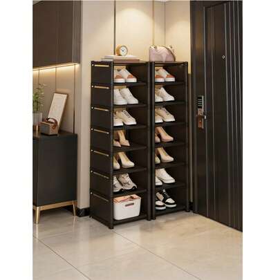 Multiple Layers Shoe Organizer Shoe Rack Organizer Space Saving Rack For Wall Corner Stackable Shelf Adjustable Saving Cabinet