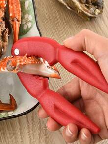 1 buc clemă din plastic în formă de crab. Ustensile de bucătărie, clemă de nuci, gadget de bucătărie, cracker pentru crab și homar, mașina de spălat vase, ușor de curățat, potrivit pentru reuniuni de familie și petreceri cu fructe de mare, design compact și confortabil, perfect pentru iubitorii de fructe de mare. Practic. Instrument pentru fructe de mare, elegant și funcțional. - Vizualizare 1