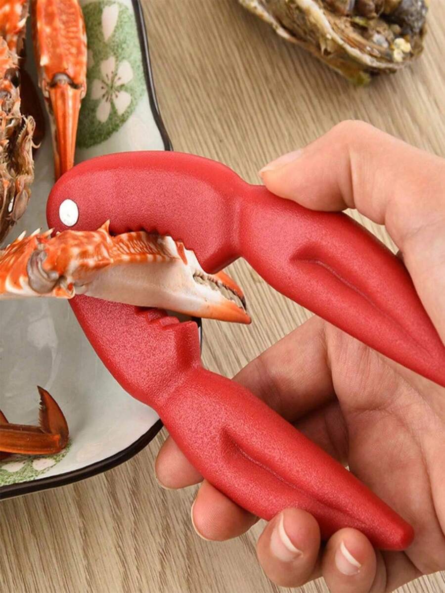 1 buc clemă din plastic în formă de crab. Ustensile de bucătărie, clemă de nuci, gadget de bucătărie, cracker pentru crab și homar, mașina de spălat vase, ușor de curățat, potrivit pentru reuniuni de familie și petreceri cu fructe de mare, design compact și confortabil, perfect pentru iubitorii de fructe de mare. Practic. Instrument pentru fructe de mare, elegant și funcțional. - Vizualizare 1