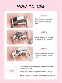 多功能睫毛夹套装 - 打造卷翘睫毛 - 时尚睫毛夹及眉毛工具套装 - 睫毛分离器 - 二合一眉梳 - 双头眉刷 - 3支睫毛膏刷 - 6片替换刷垫 - 彩色 - 查看 6