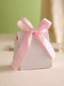 50pcs Mini Blank White Gift Boxes With Colorful Ribbons - Ideal For Birthdays, Weddings, And DIY Crafts -Perfect For Elegant Gift Displays, Party Decorations, And Special Occasions, Gift Boxes For Weddings - View 5