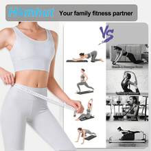 Pilates Board - Pilates Reformer Set, Multi-Purpose Foldable Pilates Reformer Board For Home, 4 In 1 Pilates Sliding Board(Black) - 黑色 - 查看 3