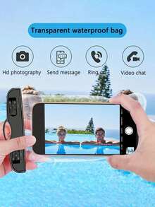 1pc Universal Waterproof Phone Pouch With Touch Screen Function, Supports Face Unlock, Suitable For Swimming, Rafting, Etc. Transparent Waterproof Diving Bag, Waterproof Touch Screen, Underwater Photography, Dustproof Shockproof Rainproof Waterproof, Floating Device, Convenient Phone Protective Case - A - View 3