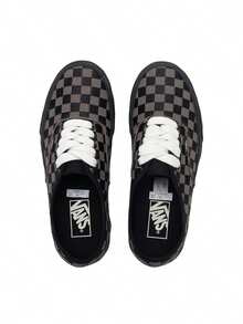 Giày Vans Authentic kẻ caro bằng vải canvas dành cho nam và nữ, giày thể thao cổ thấp, giày casual đôi VN0009PVCJK - màu đen - Xem 5