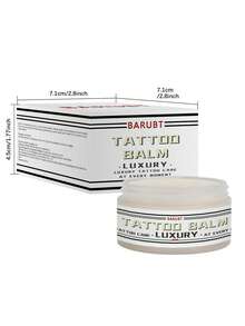 BARUBT Baume de tatouage de luxe , Crème de soin après-tatouage, fournitures de tatouage, onguent de tatouage, ravive les tatouages estompés, rend les couleurs plus vives, améliore les zones tatouées sèches et qui s'écaillent - Blanc - Voir 8