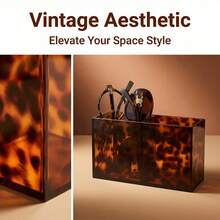 1pc Acrylic Tortoiseshell Leopard Print Fragrance Diffuser Stand, Suitable For Reed Diffusers And Essential Oil Bottles, Elegant Decorative Vanity And Shelving Storage Rack, Modern Animal Print Home Fragrance Display Stand For Living Room, Bedroom, Bathroom, Entryway, Minimalist Contemporary Style, Can Be Used As Coffee Table Or Fireplace Decor, Also A Great Housewarming, Thanksgiving, Christmas, New Year Gift, Compact And Portable, Decorative Fragrance Holder - Rùa Hawksbill - Xem 6