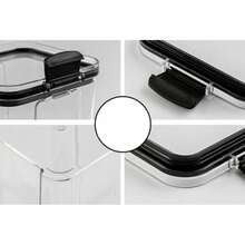 Black Sealed Canister With Lid, Suitable For Storing Flour, Sugar, Baking Supplies And Dry Goods, Dishwasher , Rectangular With Handle, Essential For Kitchen Storage And Food Organization | Sealed Container | Handle Closure, Must-Have Food Storage Container - Multicolor - View 11
