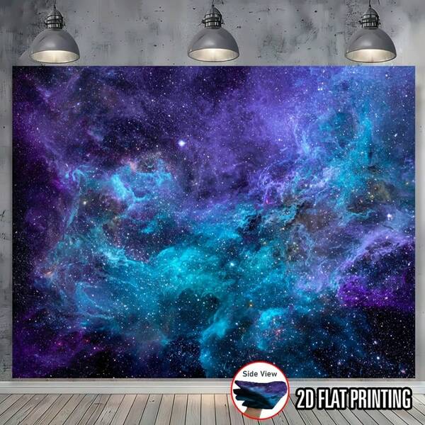 1-Piece Set, Milky Way Night Sky Background Cloth, Starry Night And Space Galaxy Theme, Perfect For Decorating And Photography Props, Suitable For Indoor And Outdoor Scenes