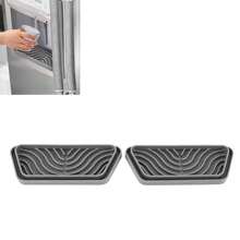 2Pcs Refrigerator Water Drip Tray Catcher Trapezoidal Silicone Refrigerator Drip Tray Catcher For GE For Samsung Grey,Organizer Frigo  Frigorifero - View 9