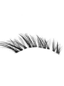 40pcs Segmented False Eyelashes, Cartoon-Style Natural Look, Lightweight & Comfortable, Realistic Transparent Roots, Curl & Length Enhancement, Reusable Daily Wear - View 9